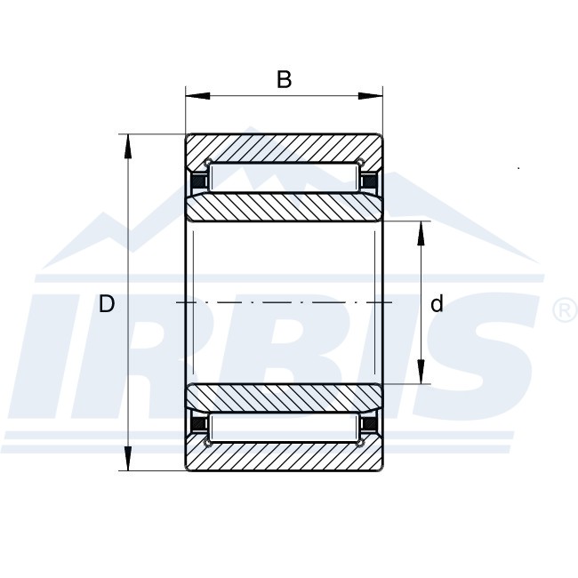 NAO 25x40x17_TIMKEN_Подшипник игольчатый радиальный