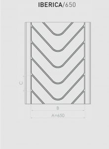 Шевронна стрічка з рифленням IBERICA/650