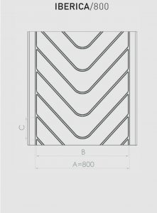 Шевронна стрічка з рифленням IBERICA/800